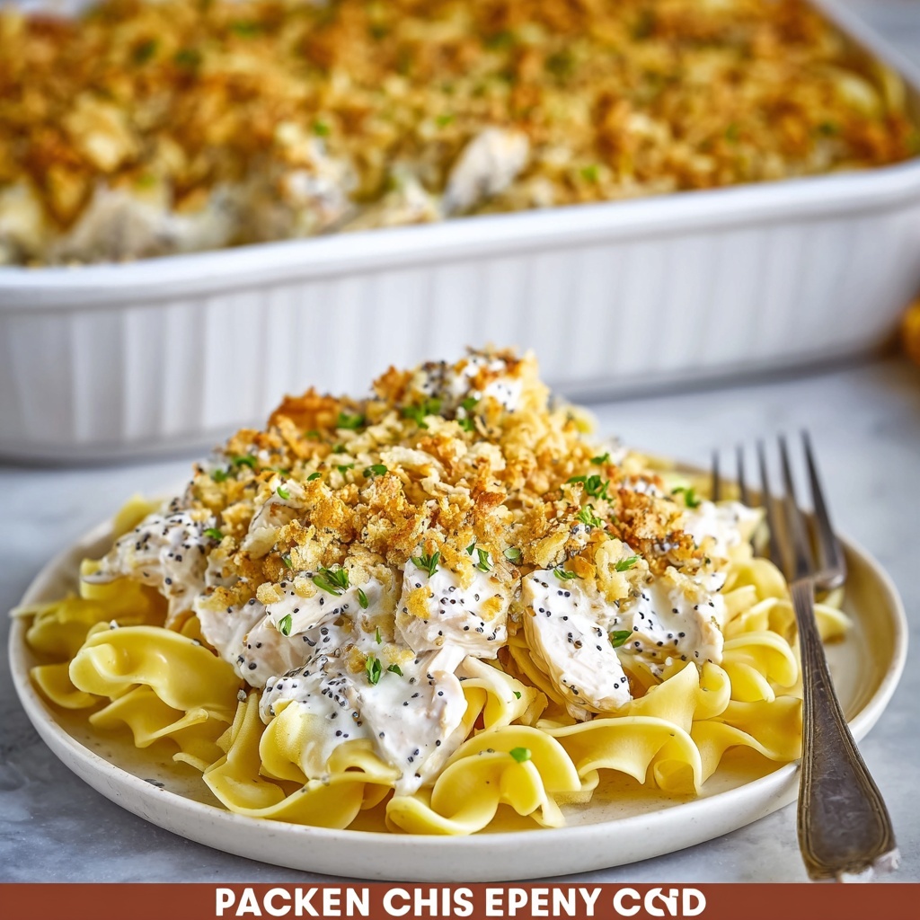 Creamy Poppy Seed Chicken Casserole Recipe - Recipe Image