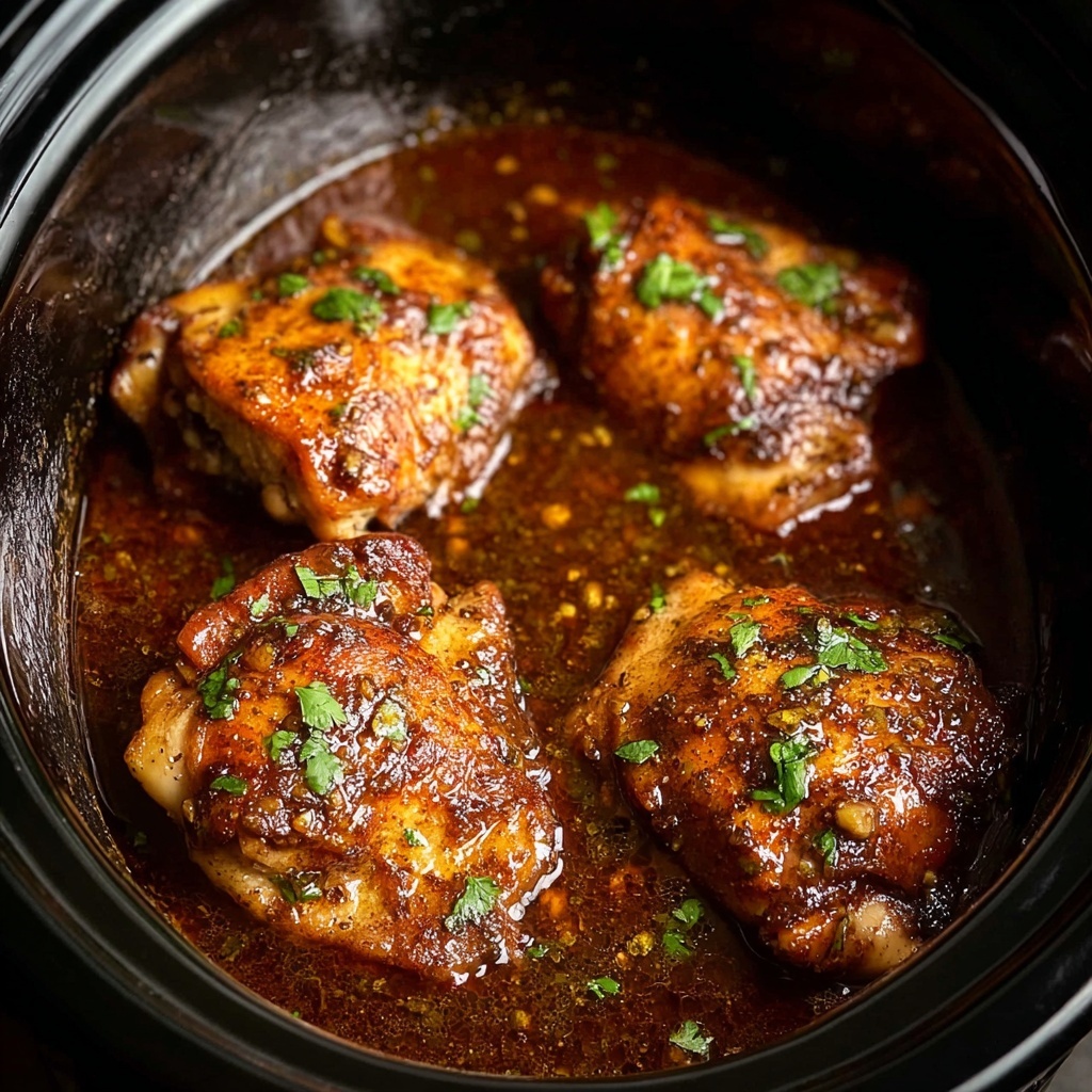 Slow Cooker Brown Sugar Garlic Chicken Recipe - Recipe Image