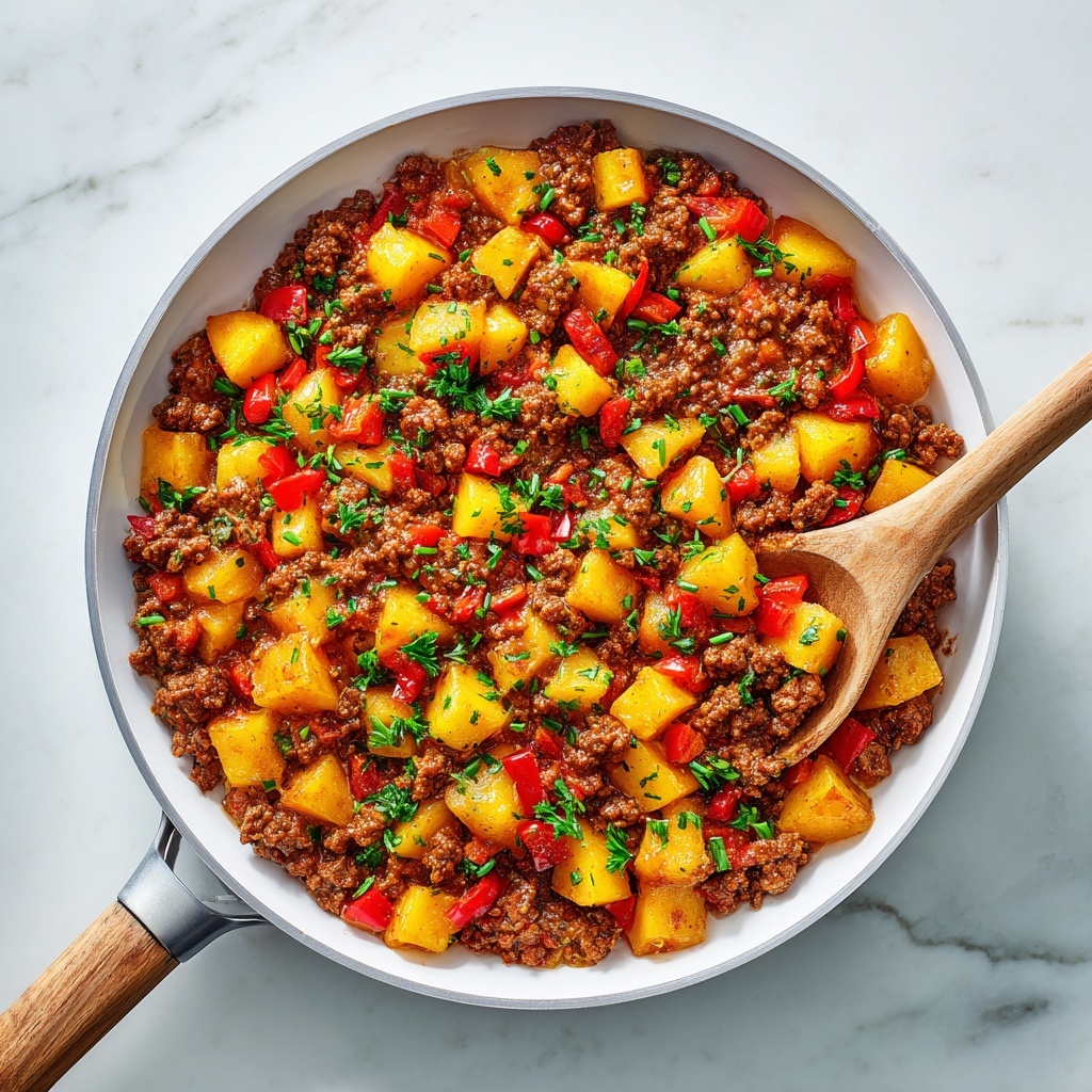 Mexican Ground Beef and Potato Skillet Recipe - Recipe Image