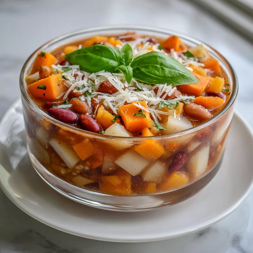 Homemade Slow Cooker Minestrone Soup Recipe - Recipe Image