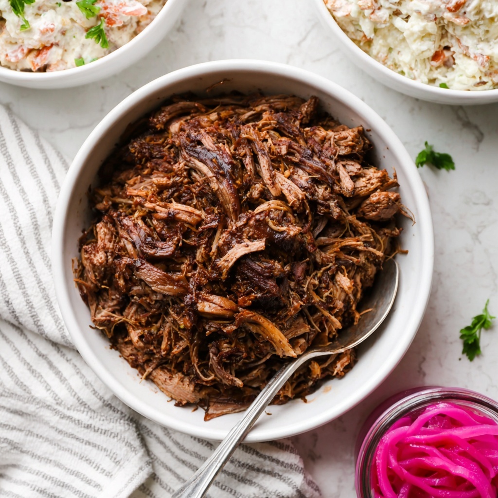 Slow Cooker BBQ Beef with Coleslaw Recipe - Recipe Image