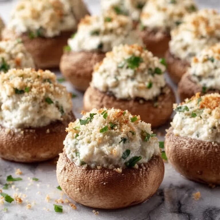 Stuffed Mushrooms with Parmesan and Garlic Recipe