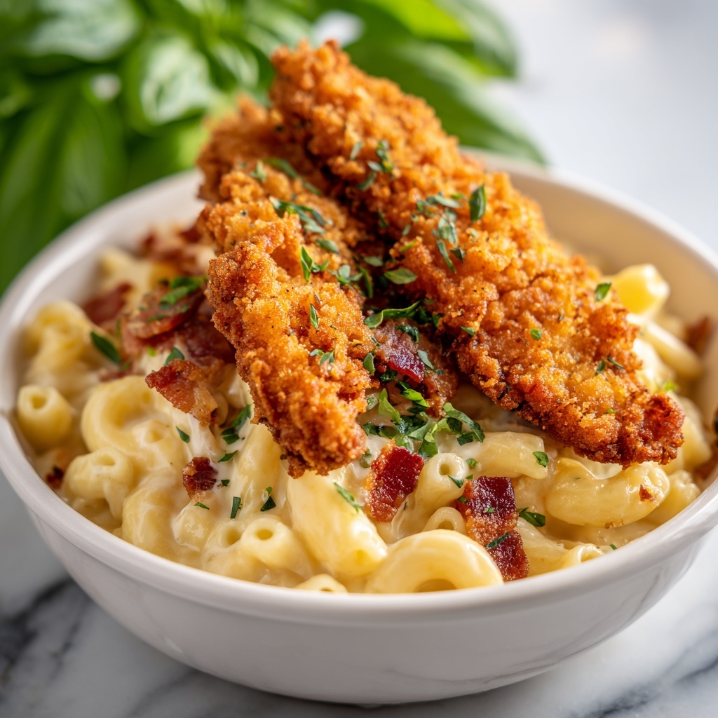 Honey Pepper Chicken Mac and Cheese Recipe - Recipe Image