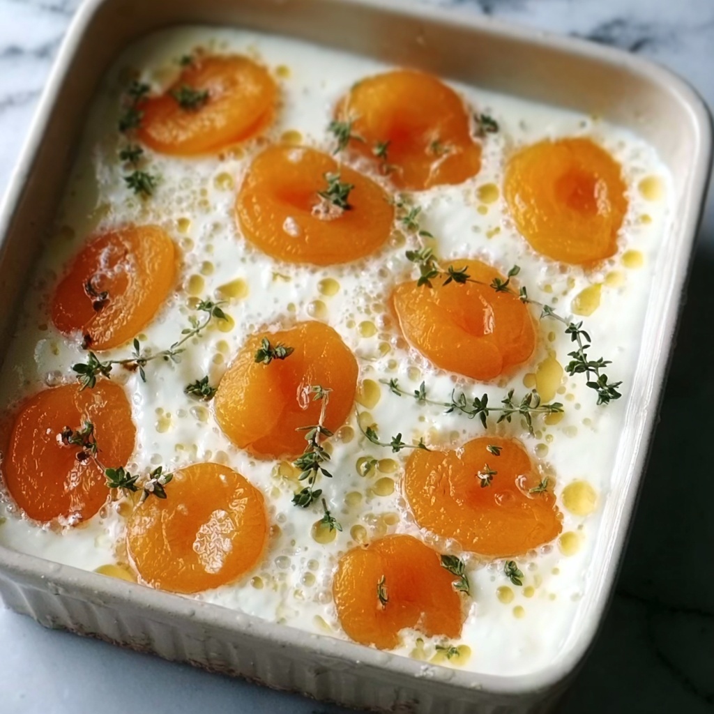 Creamy Apricot Goat Cheese Bake with Pistachios Recipe - Recipe Image