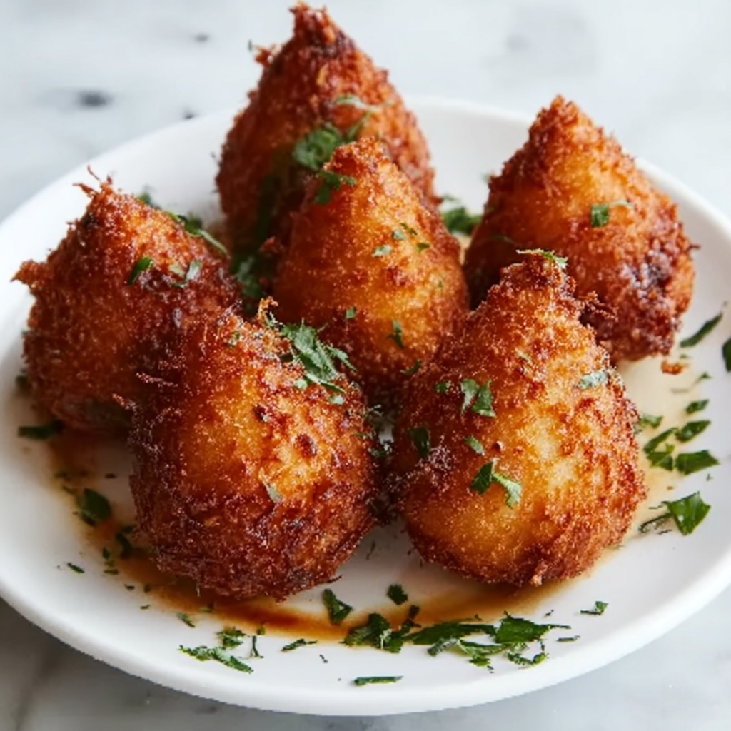 Brazilian Chicken Croquettes (Coxinhas) Recipe - Recipe Image