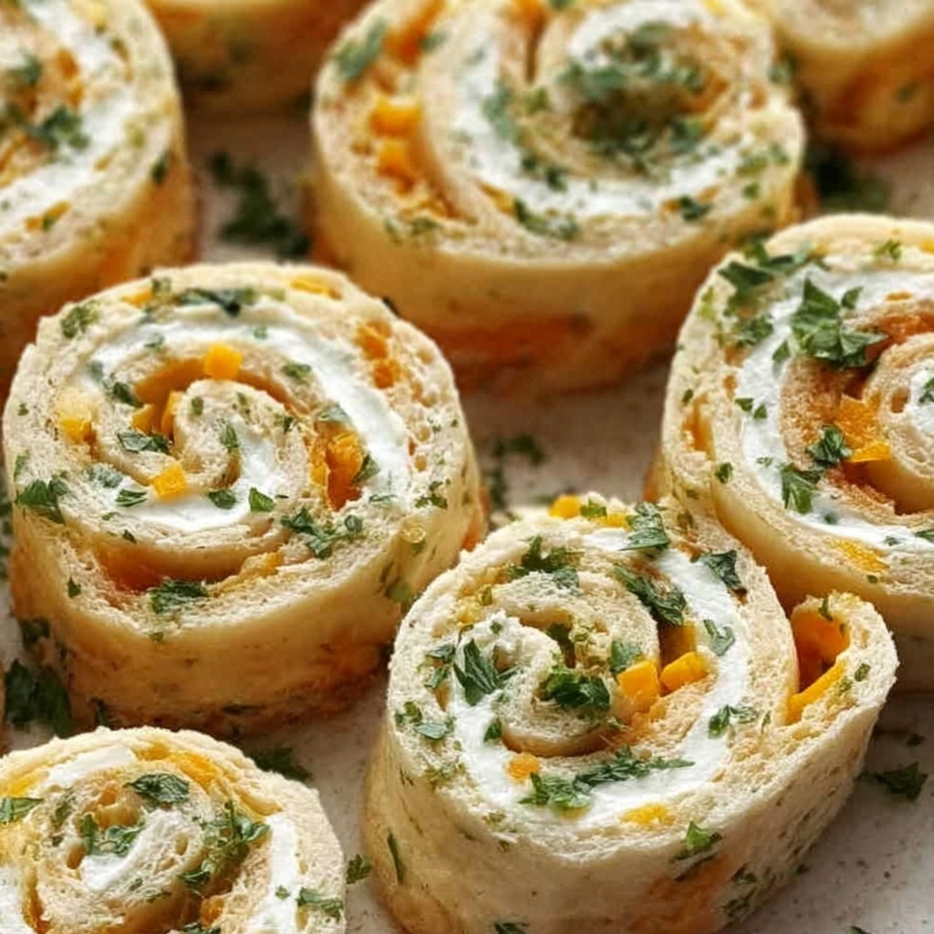 Turkey and Cheese Pinwheels Recipe - Recipe Image