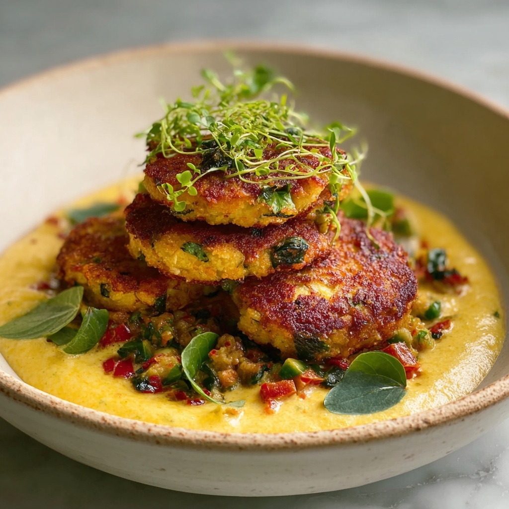 Zucchini & Polenta Fritters Recipe - Recipe Image