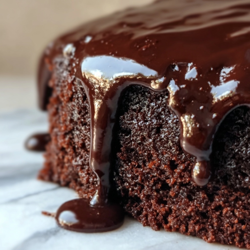 Chocolate Ooey Gooey Cake Recipe - Recipe Image