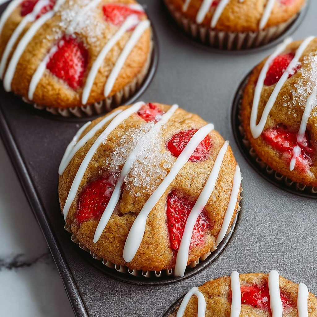 Strawberry Yogurt Muffins Recipe - Recipe Image