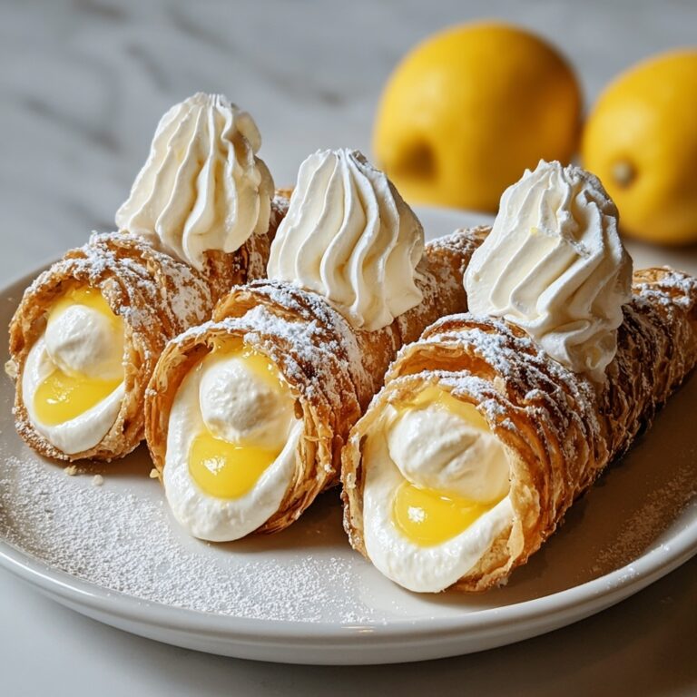Zesty Lemon Meringue Pie Cannolis Recipe