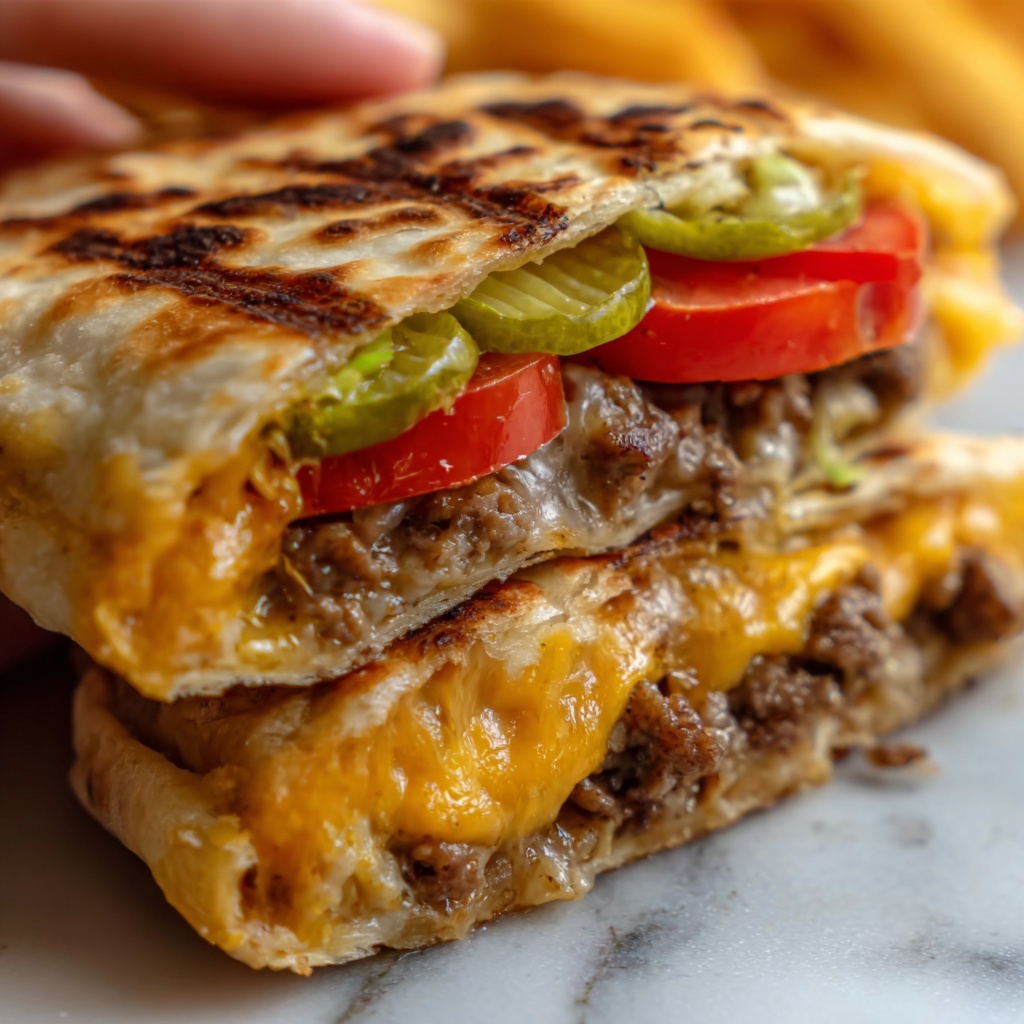 Air Fryer Cheeseburger Wraps Recipe - Recipe Image