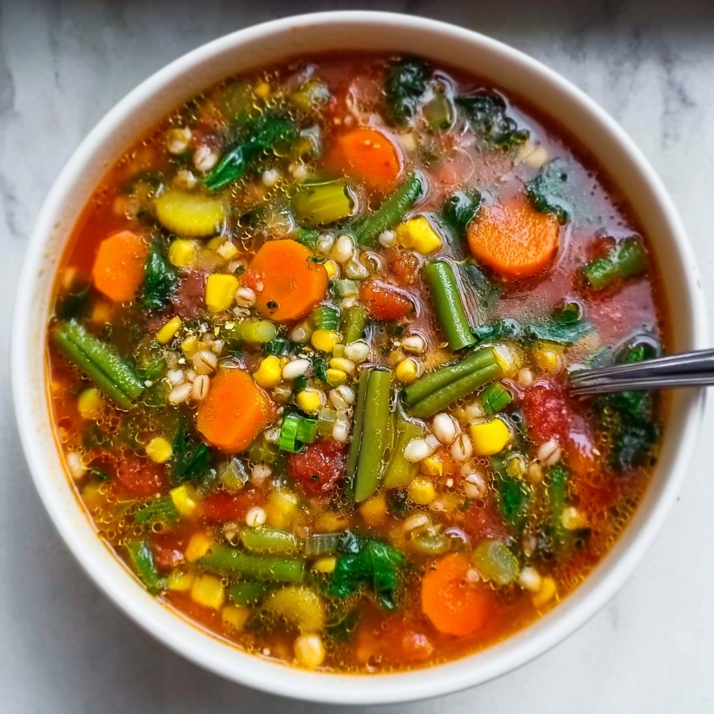 Hearty Vegetable Soup with Garden-Fresh Ingredients Recipe - Recipe Image