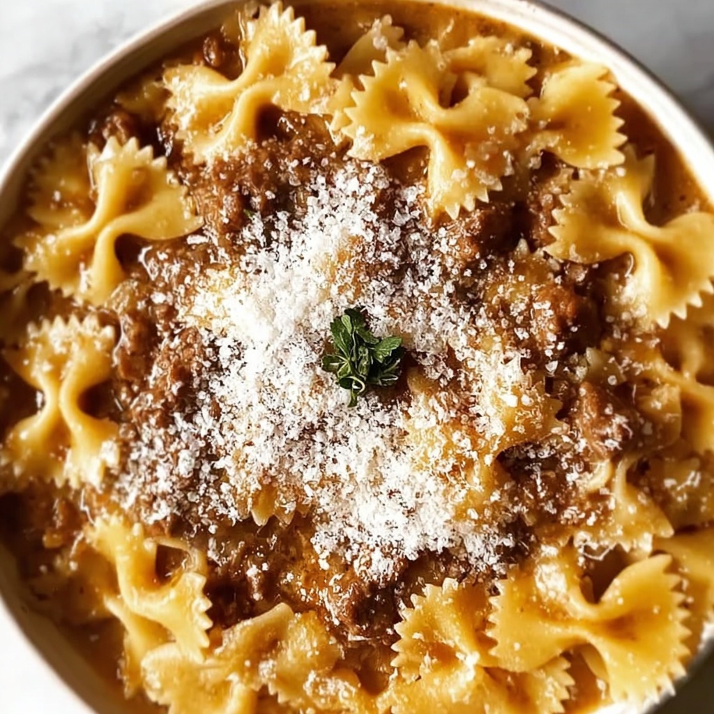 Creamy Beef and Bowtie Pasta: An Amazing Ultimate Recipe for Any Night Recipe - Recipe Image