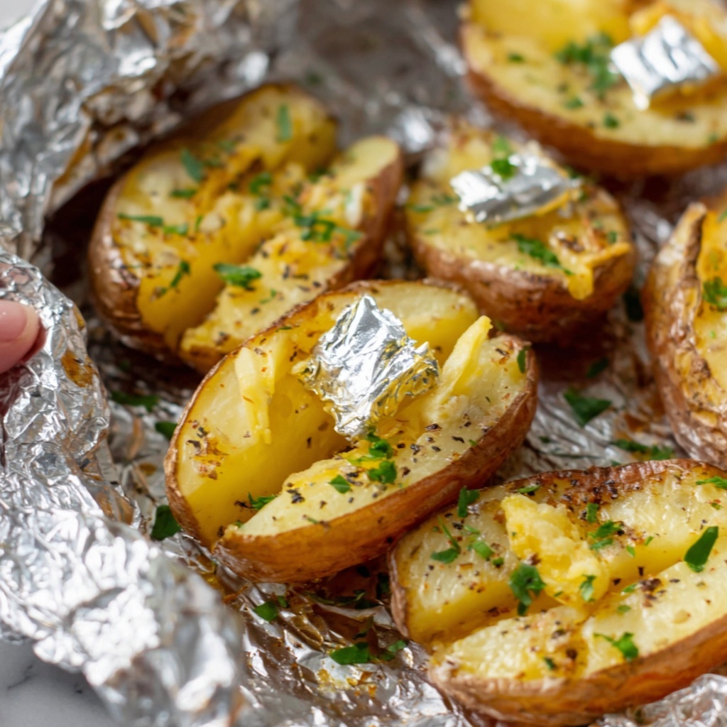 Crock Pot Foil-Wrapped Potatoes Recipe - Recipe Image