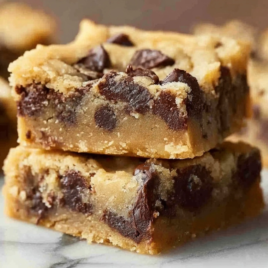 Lazy Chocolate Chip Cookie Bars Recipe - Recipe Image