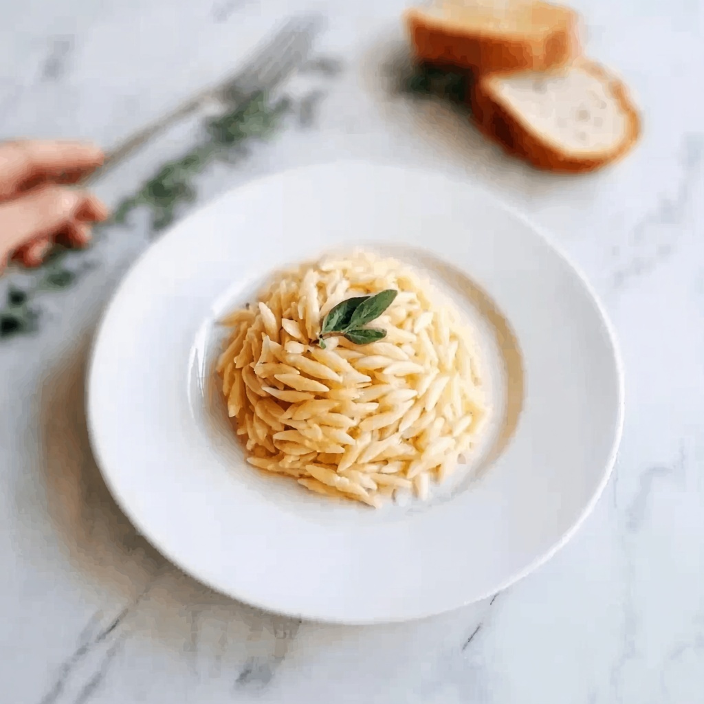Cottage Cheese Orzo with Spinach, Cherry Tomatoes, and Parmesan Recipe - Recipe Image
