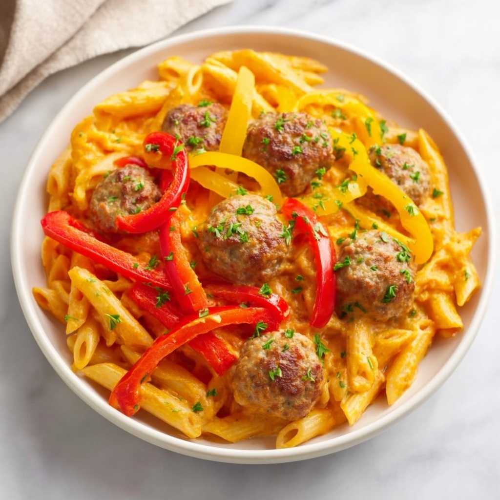 Creamy Cajun Sausage Pasta Recipe - Recipe Image