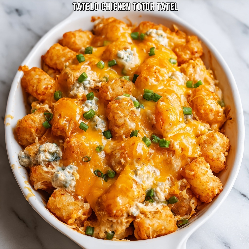 Buffalo Chicken Tater Tot Casserole Recipe - Recipe Image