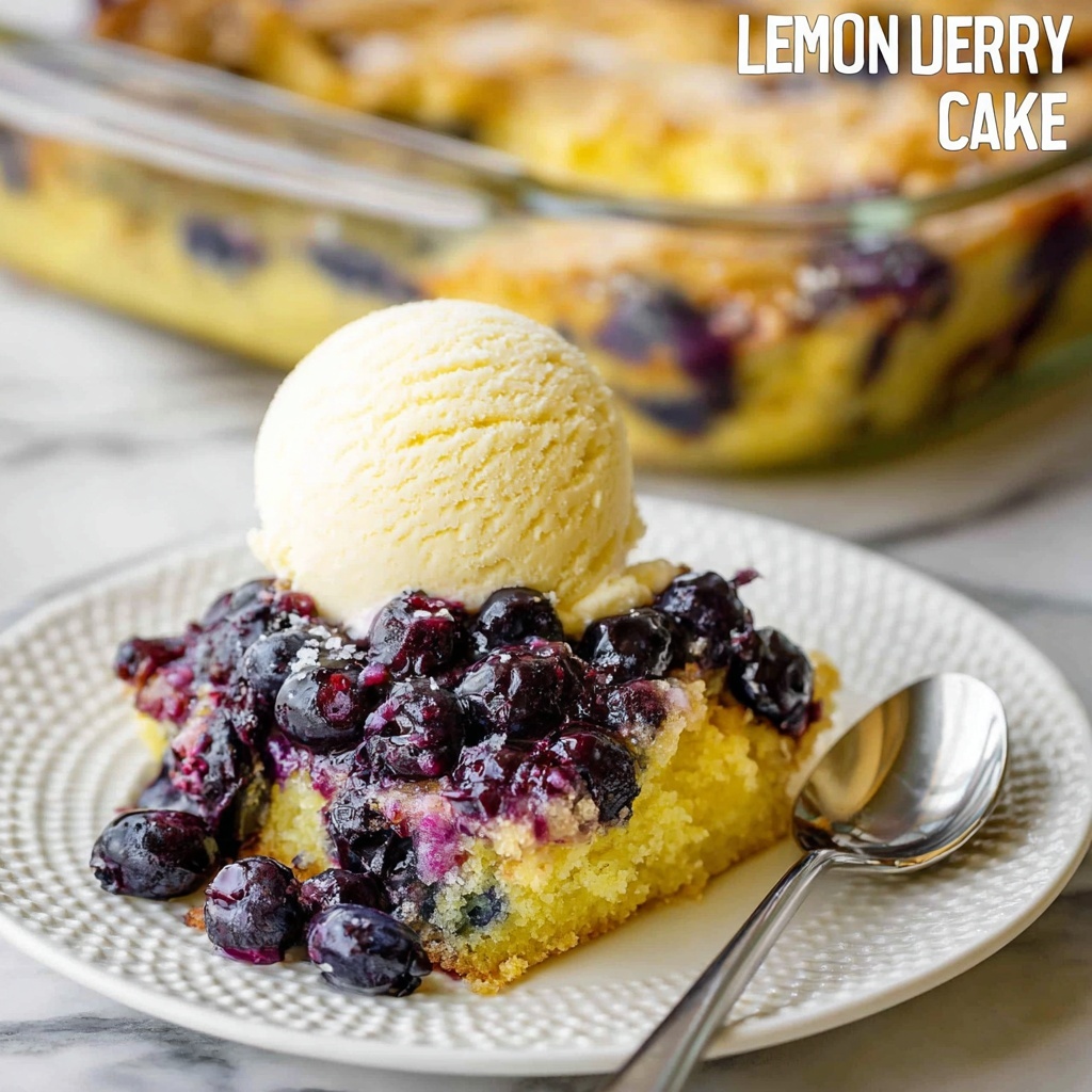 Lemon Blueberry Dump Cake Recipe - Recipe Image
