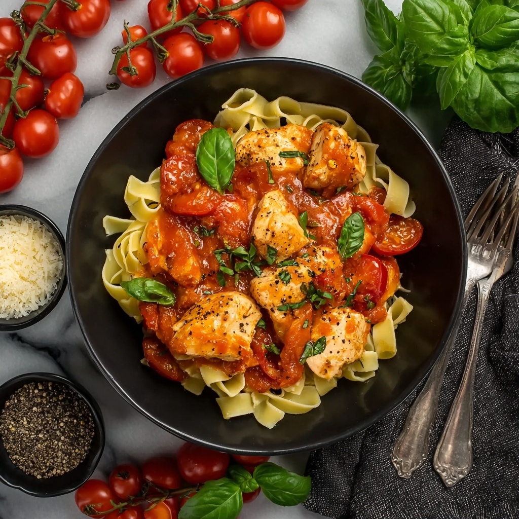 Slow Cooker Tomato Basil Chicken Recipe - Recipe Image