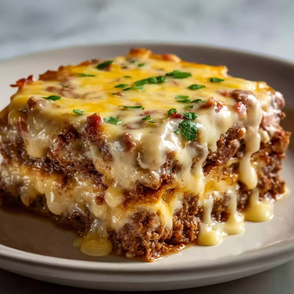 Cheesy Loaded Meatloaf Casserole Recipe - Recipe Image