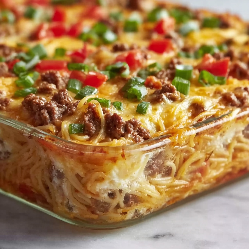 Taco Spaghetti Casserole Recipe - Recipe Image