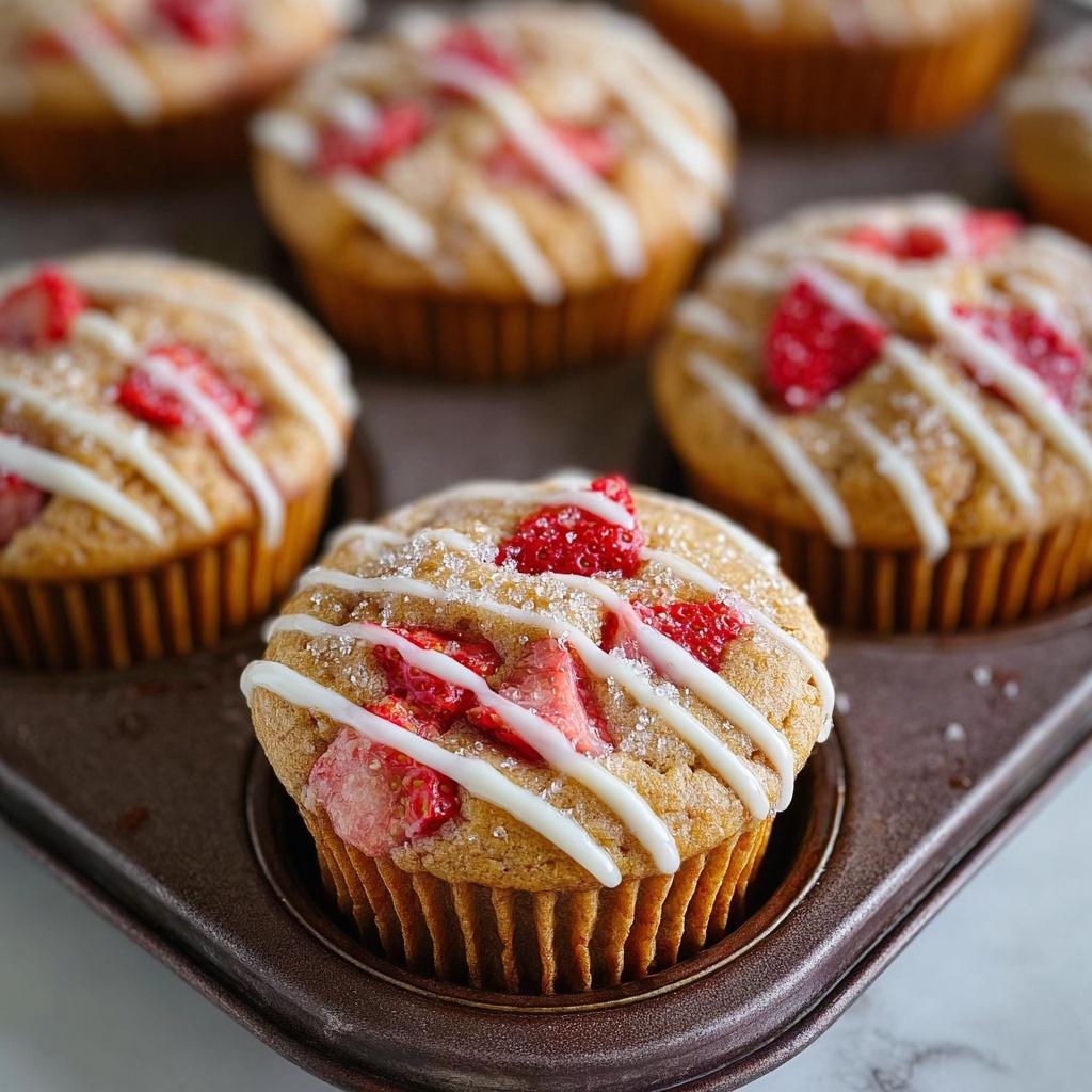 Strawberry Yogurt Muffins Recipe - Recipe Image