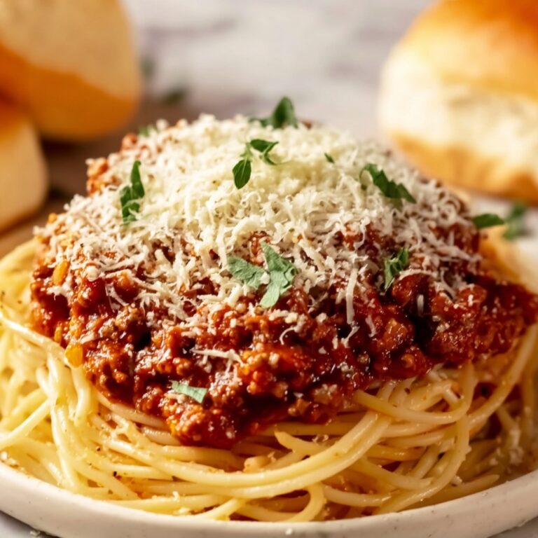 Personal Spaghetti Bread Bowl Recipe