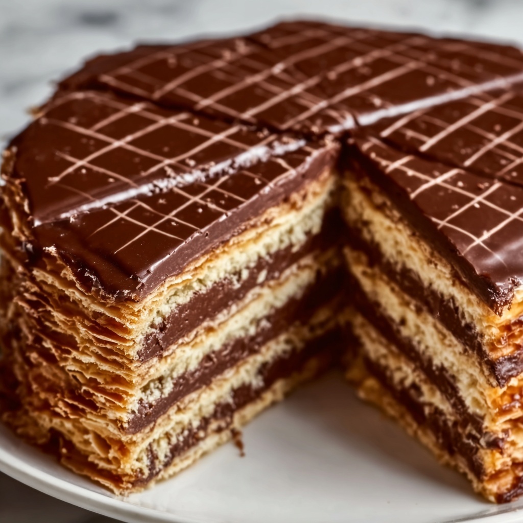 No-Bake Chocolate Biscuit Cake Recipe - Recipe Image