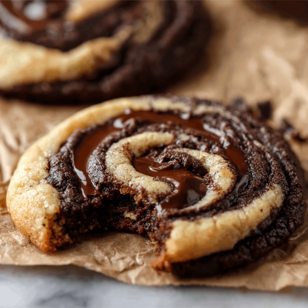 Swirled Brownie Cookies with a Peanut Butter Twist Recipe - Recipe Image