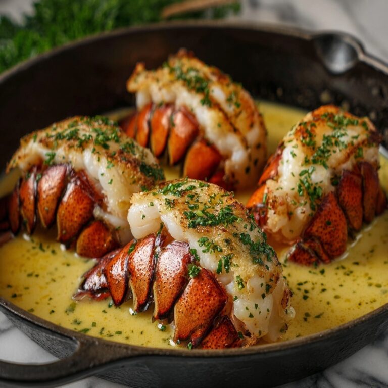 Creamy Garlic Butter Lobster Tails Recipe