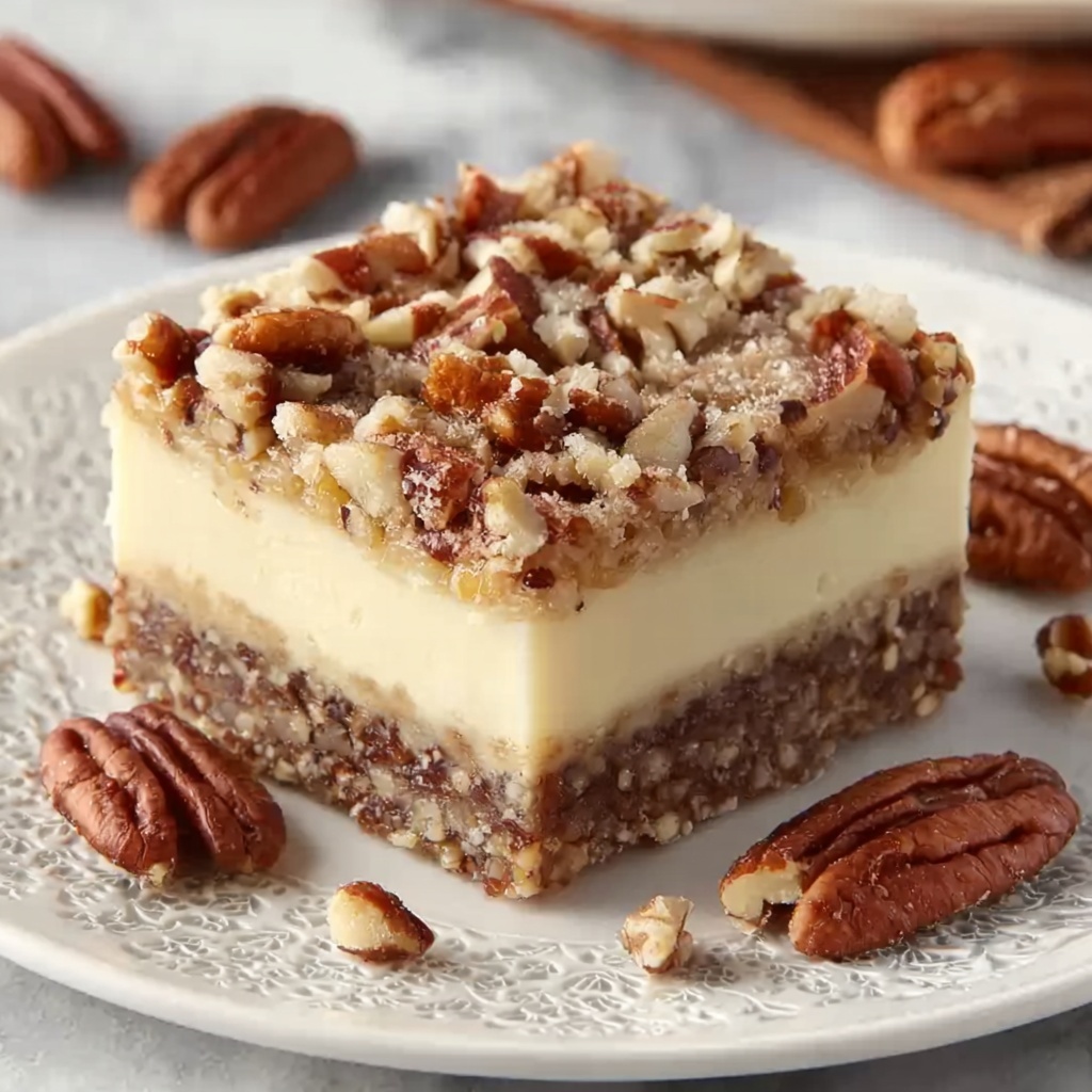Pecan Pie Cheesecake Bars Recipe - Recipe Image