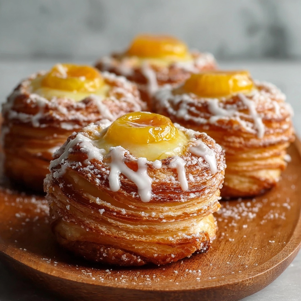 Peach Pie Cruffins Recipe - Recipe Image
