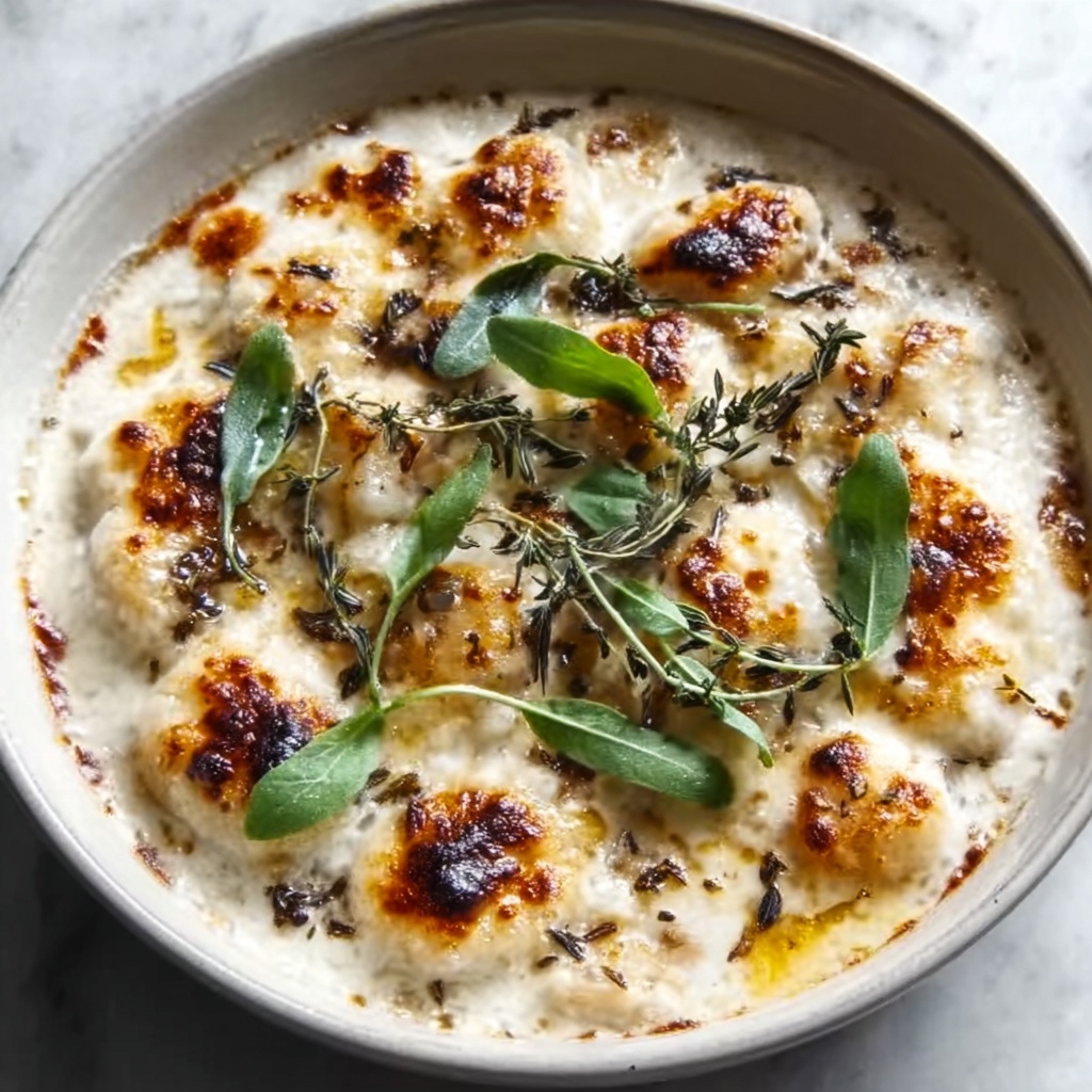 Gnocchi with Truffle Parmesan Sauce Recipe - Recipe Image