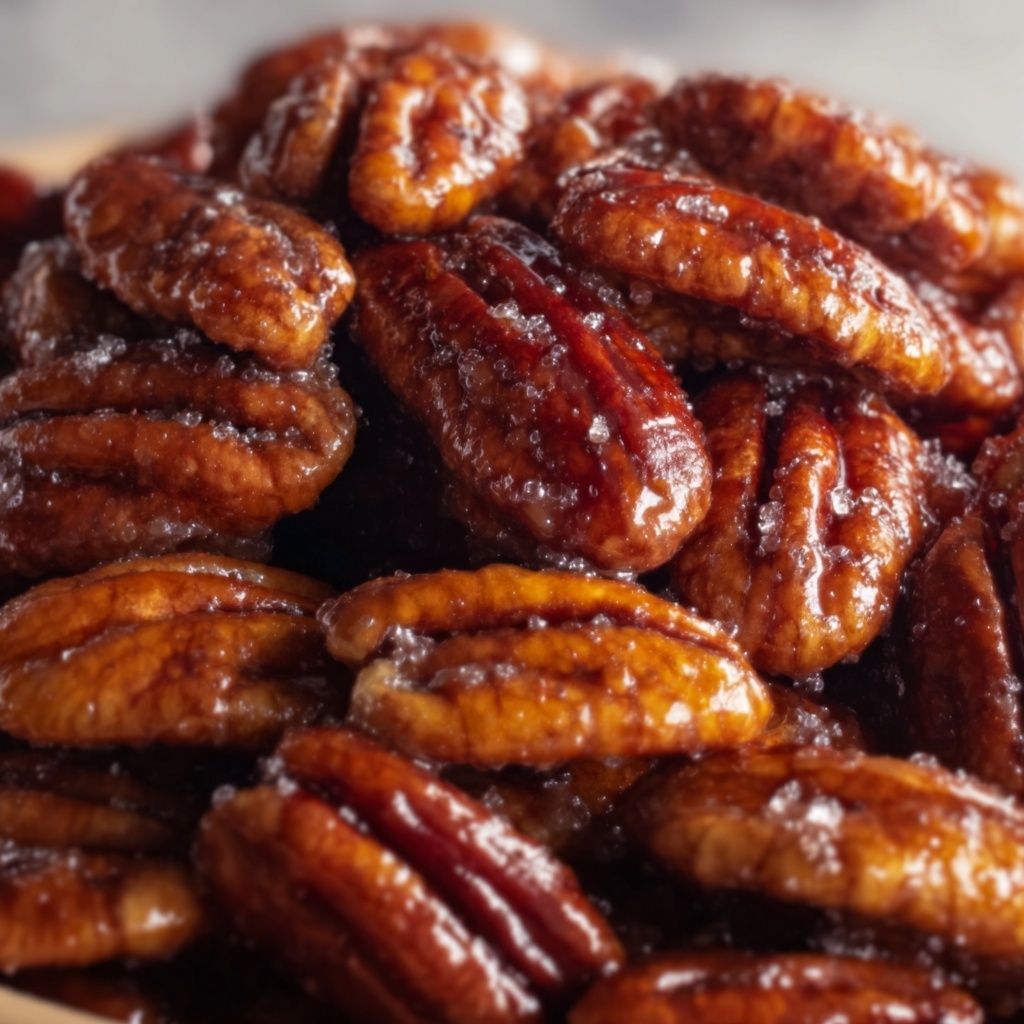 Salted Caramel Pecans Recipe - Recipe Image