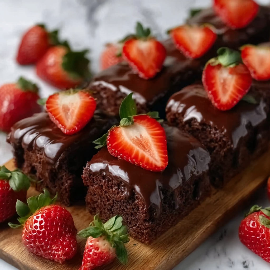 Chocolate Covered Strawberry Brownies Recipe - Recipe Image