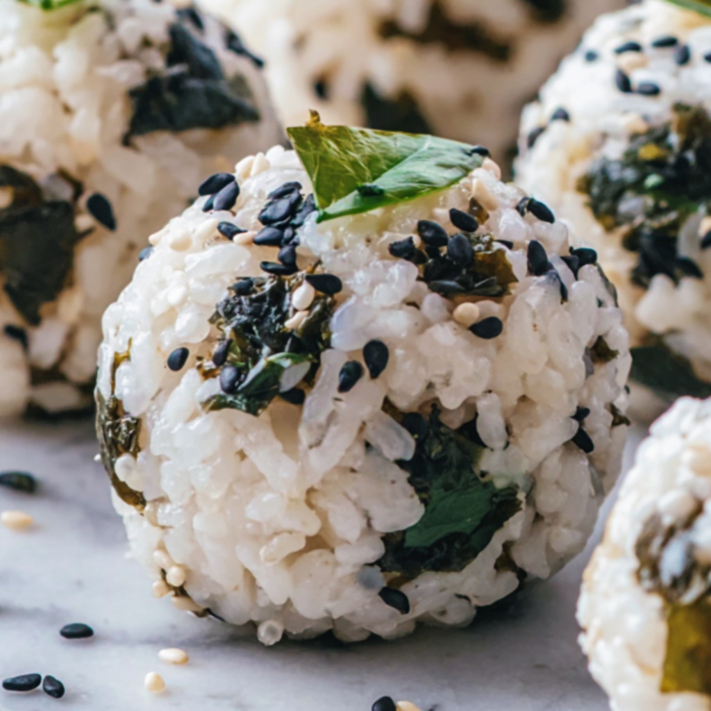 Nettle & Wild Onion Rice Balls Recipe - Recipe Image