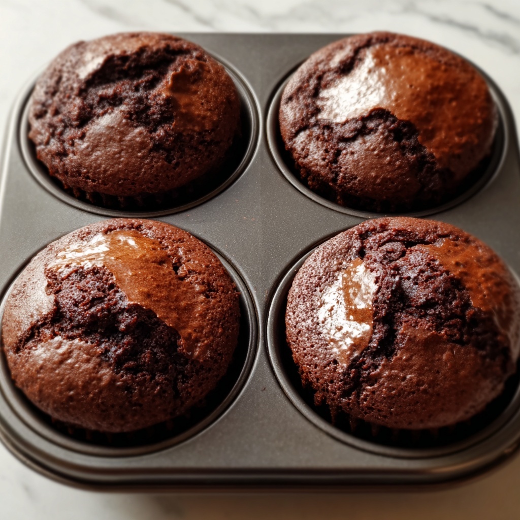 Gooey Brownie Muffins from Box Mix Recipe - Recipe Image