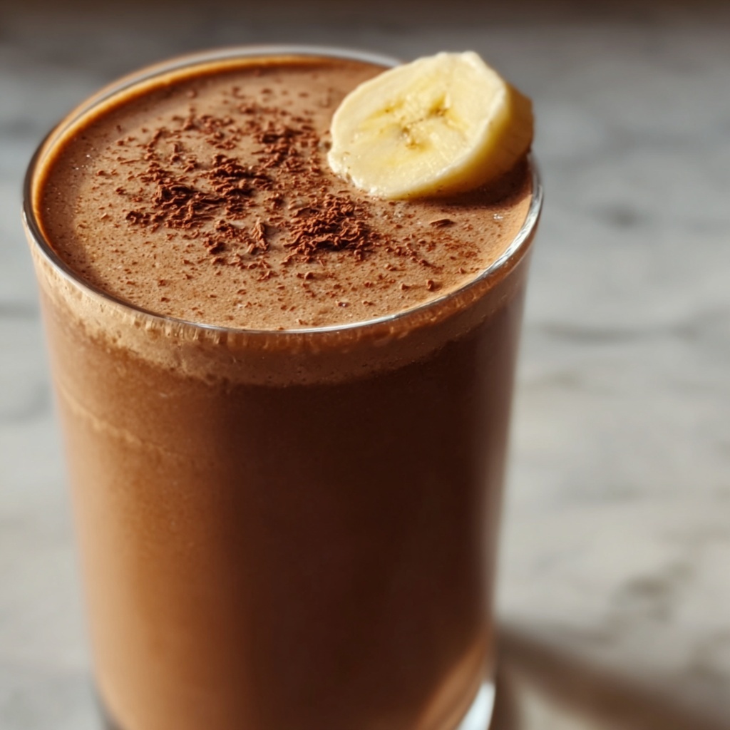 Banana Chocolate Smoothie Recipe - Recipe Image