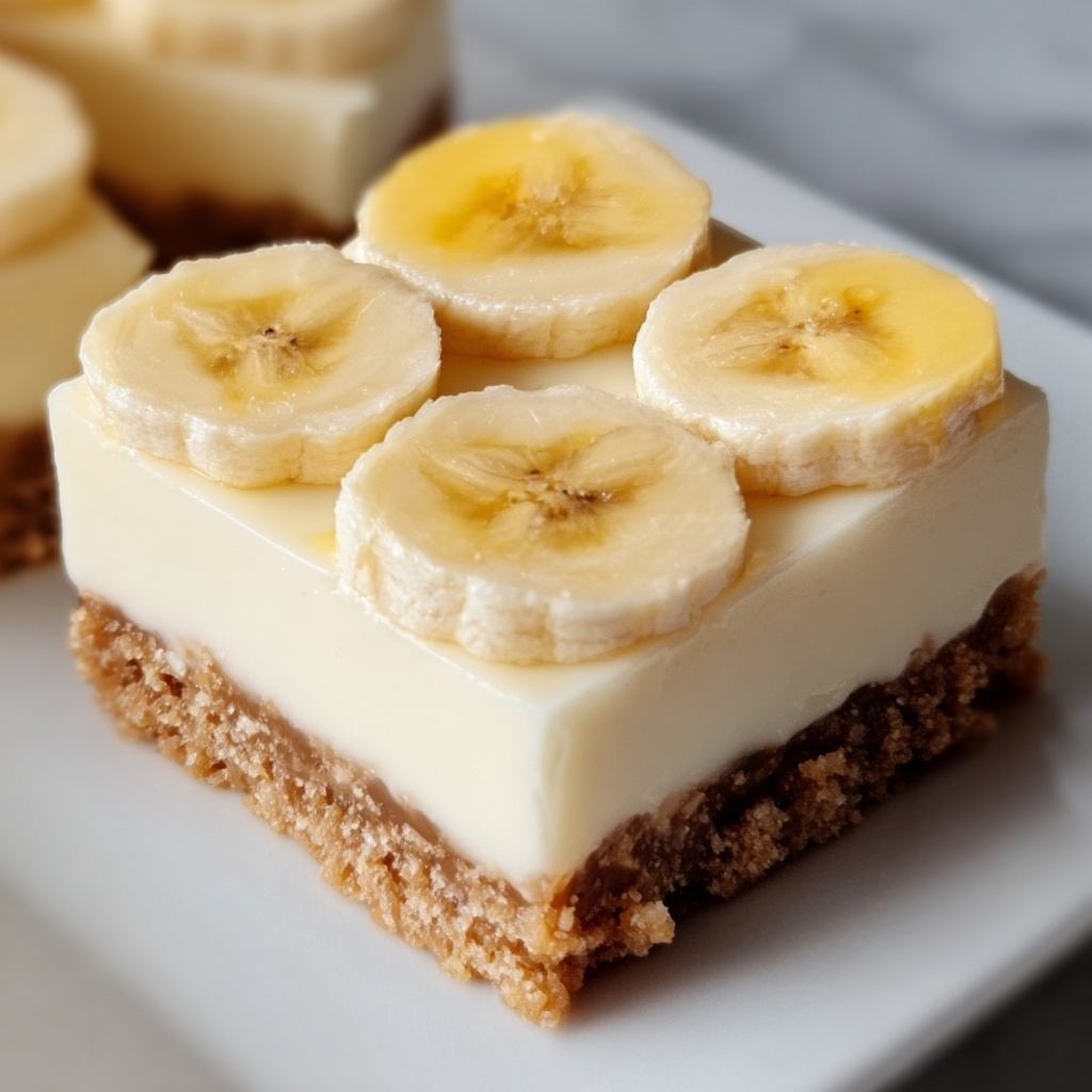 Banana Pudding Cheesecake Squares Recipe - Recipe Image