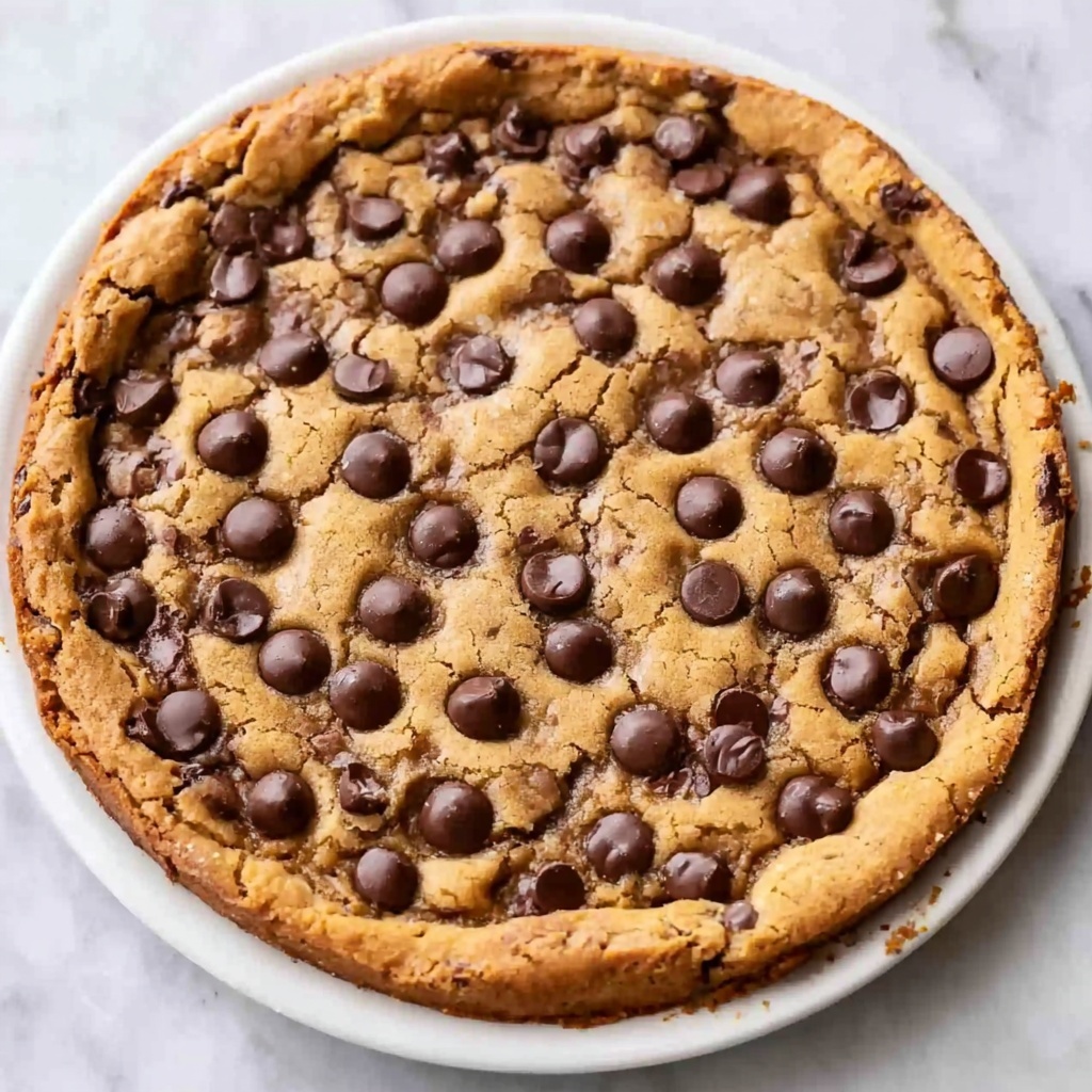 Deep Dish Chickpea Chocolate Chip Cookie Pie Recipe - Recipe Image