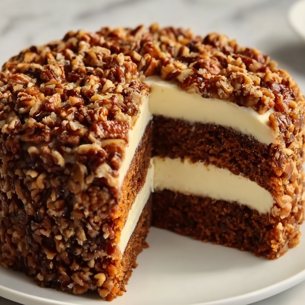 Carrot Walnut Cake with Cream Cheese Frosting Recipe - Recipe Image