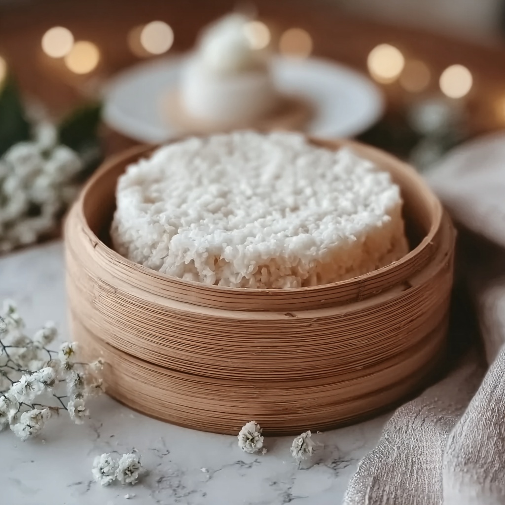 Steamed Asian Rice Cakes Recipe - Recipe Image