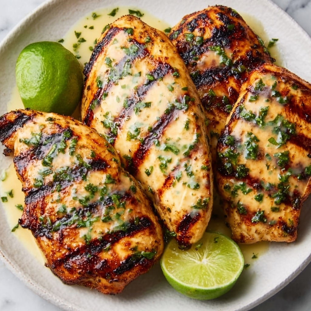Grilled Salsa Verde Chicken with Pepper Jack Recipe - Recipe Image