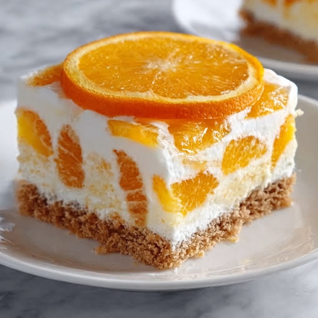 No-Bake Orange Creamsicle Cheesecake Recipe - Recipe Image