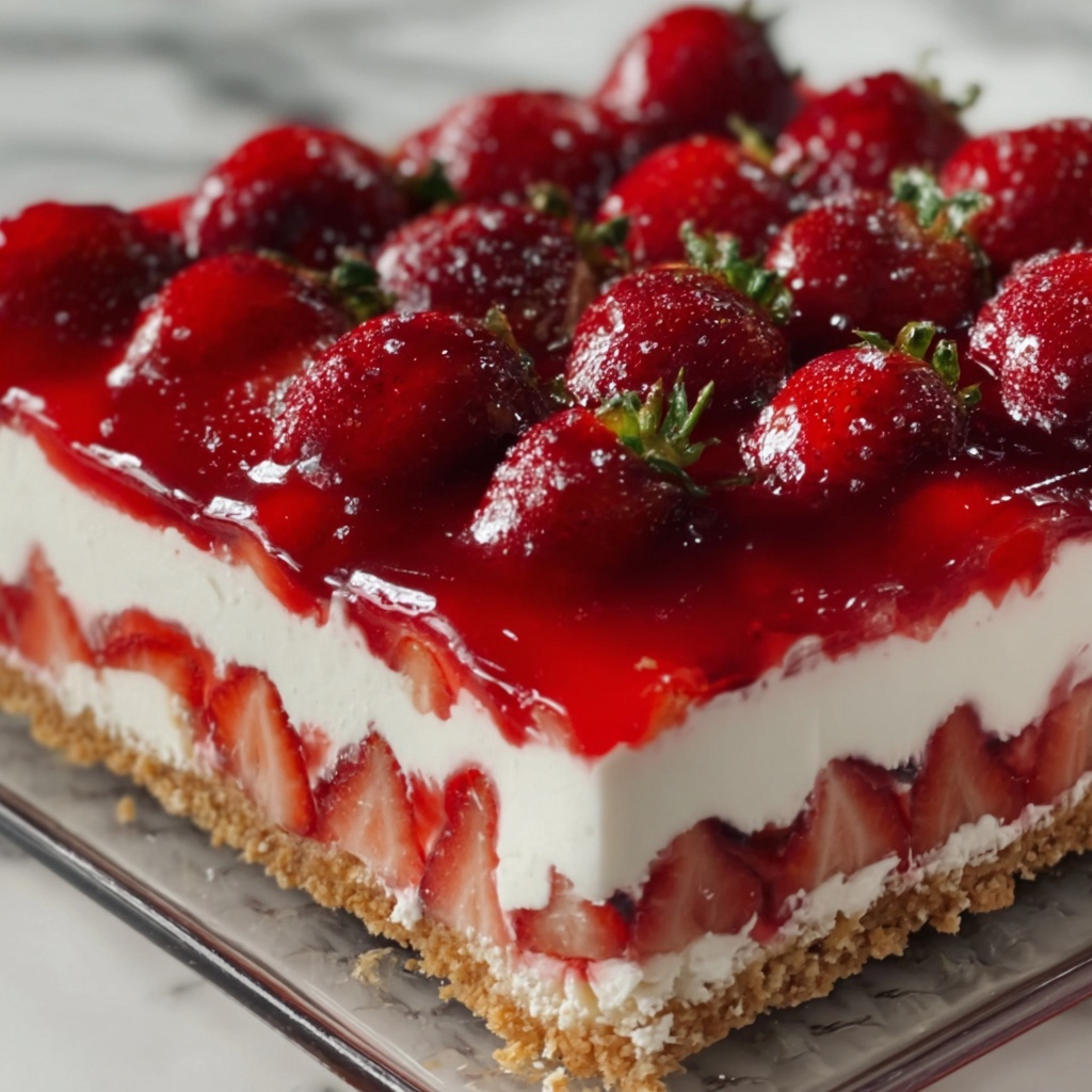 Strawberry Cream Cheese Icebox Cake Recipe - Recipe Image