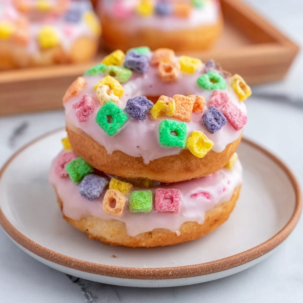 Air Fryer Lucky Charms Donuts Recipe - Recipe Image