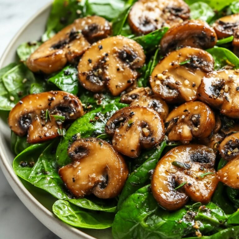 Easy Sautéed Mushrooms with Spinach Recipe
