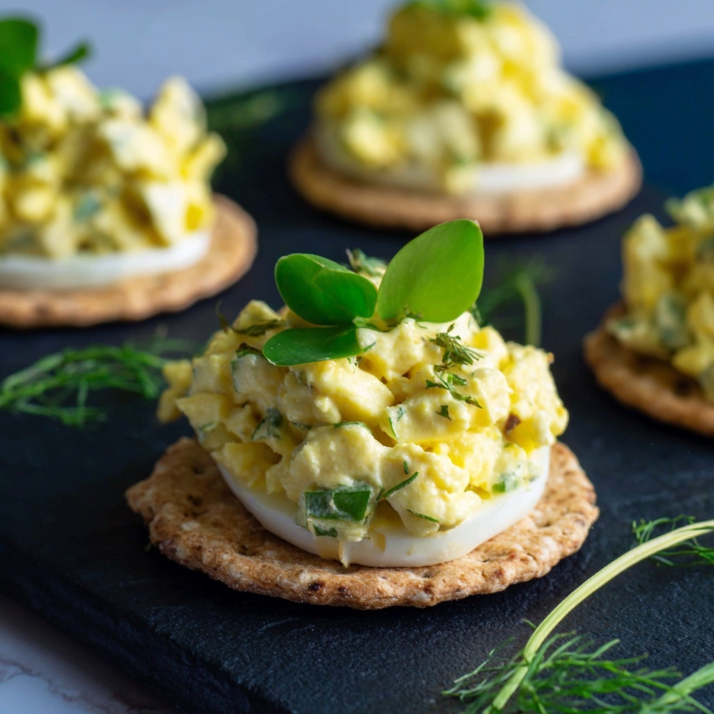 Dill Bread with Egg Salad and Apple Bites Recipe - Recipe Image