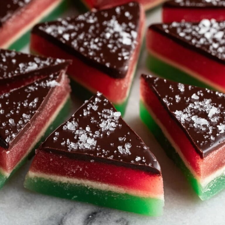 Sea Salt Dark Chocolate Watermelon Slices Recipe
